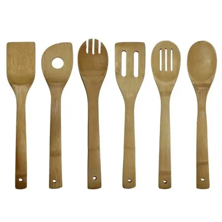 Oceanstar 6-Piece Eco-Friendly Bamboo Cooking Utensil Set 1