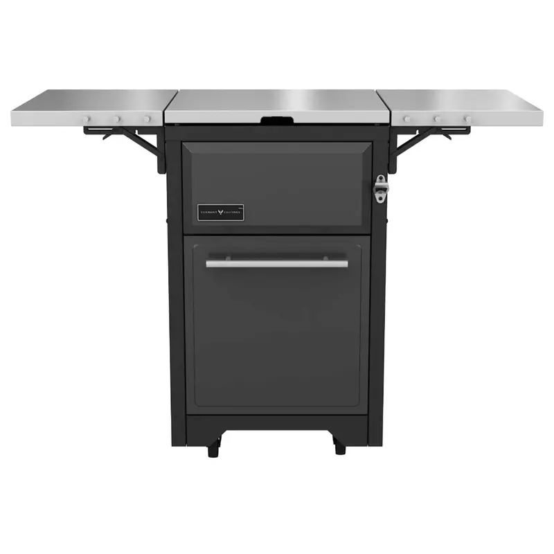 Outdoor Grill Prep Station With Storage Cart 1