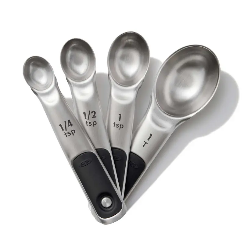 Oxo Good Grips Stainless Steel Measuring Spoon Set – 4-Piece, Dishwasher-Safe 1