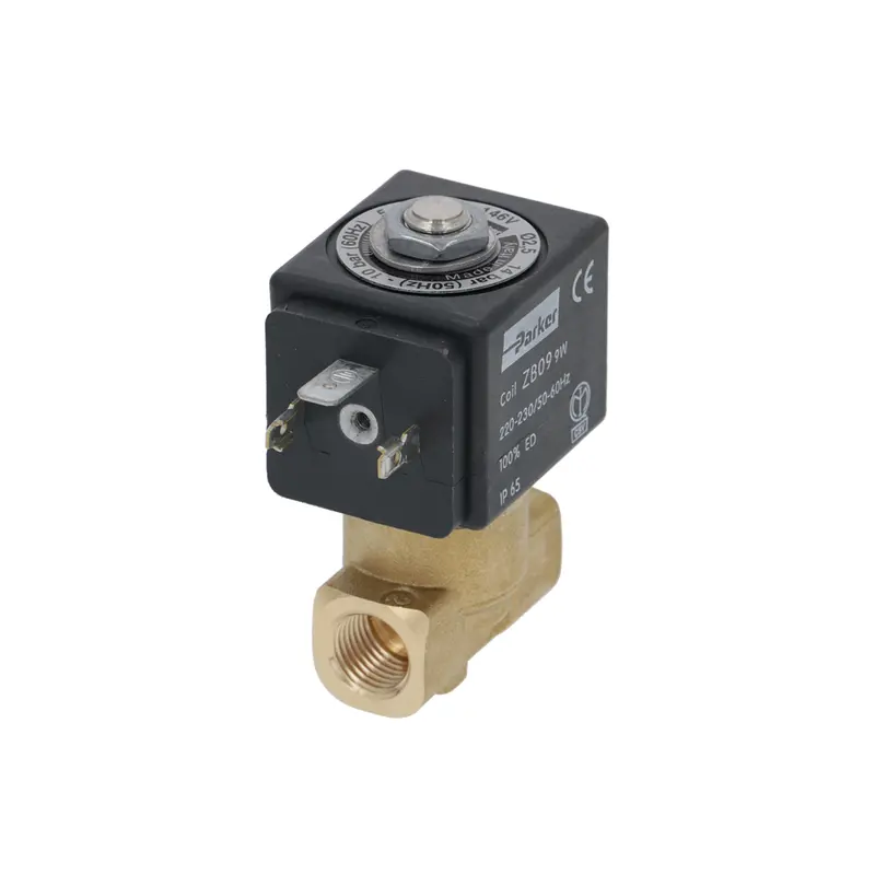 Parker Two-Way 220V Ac Solenoid Valve – 1/4" Npt Inlet/Outlet, 9W 1