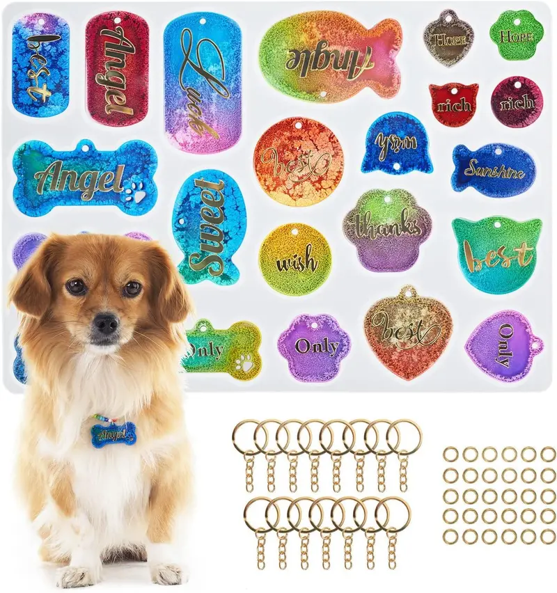 Pet Tag Resin Mold Kit 1