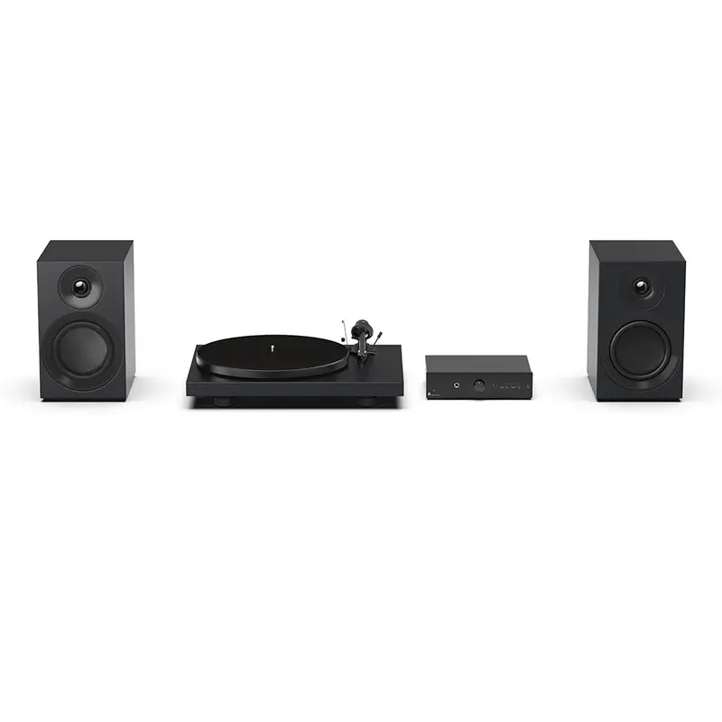 Pro-Ject Colourful Audio System E – Satin Black Stereo Setup 1