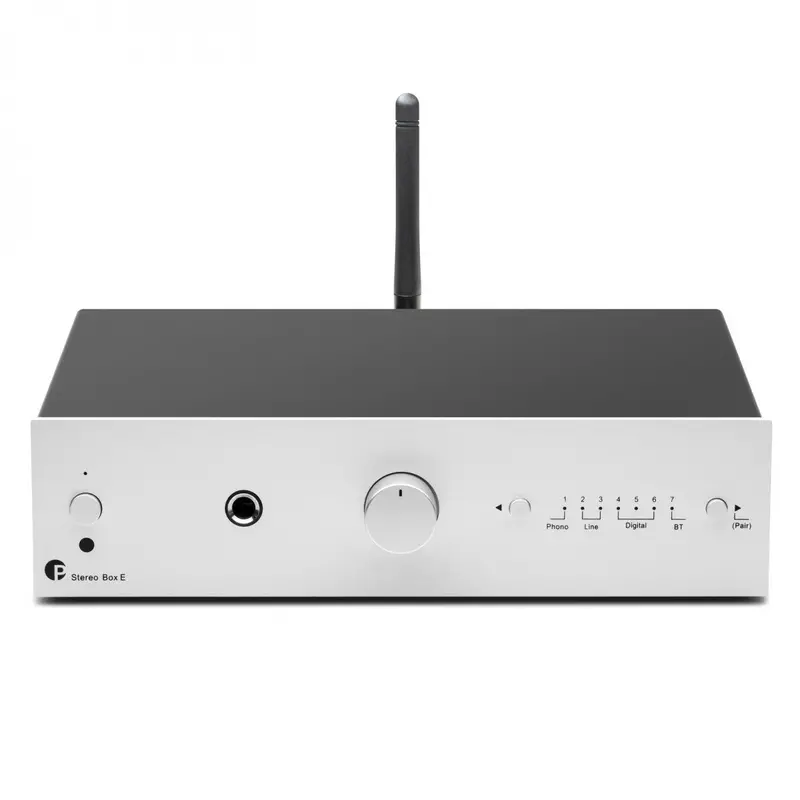 Pro-Ject Stereo Box E Integrated Amplifier – 2X50W Class Ab, Silver Chassis 1