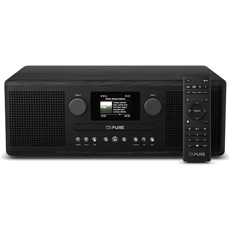 Pure Classic C-D6I Internet Radio With Dab+, Fm, Bluetooth & Cd Player – Premium Black Stereo System 1