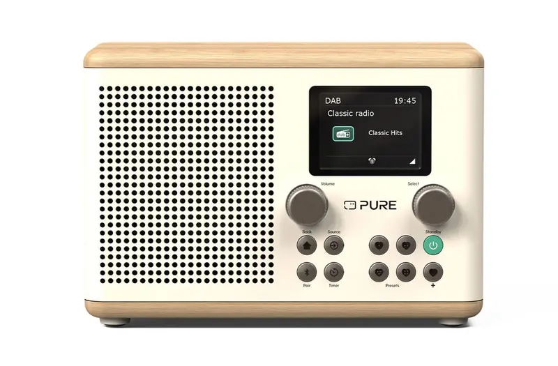 Pure Classic H4 Dab+ Fm Portable Bluetooth Radio – Cotton White Finish (Ex-Display Clearance) 1
