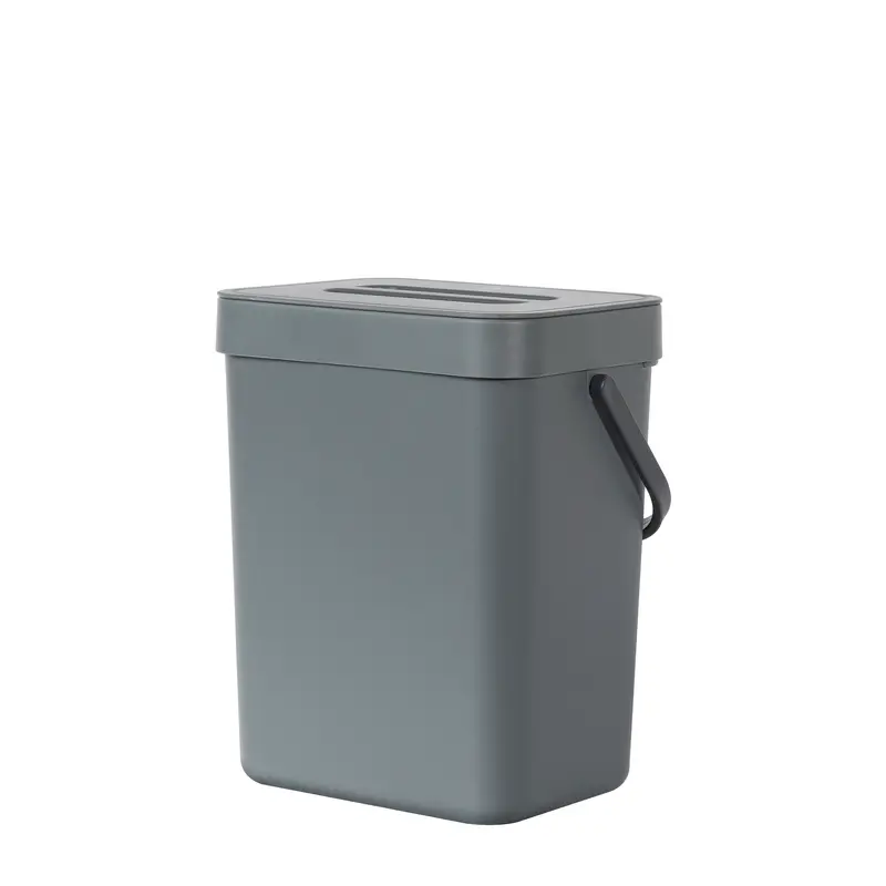 Puro Small Compost Bin With Lid – 5L (1.32 Gal) Dark Gray 1