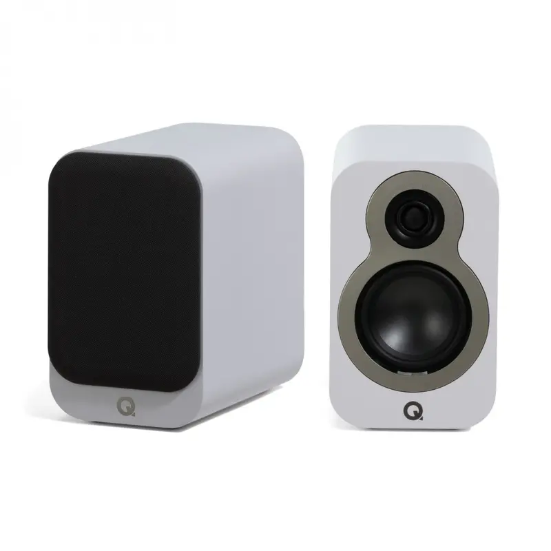 Q Acoustics 3010C Bookshelf Speakers – Satin White Finish (Pair) 1