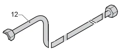 Rancilio Replacement Pipe – 10 × 8 × 190 Mm 1