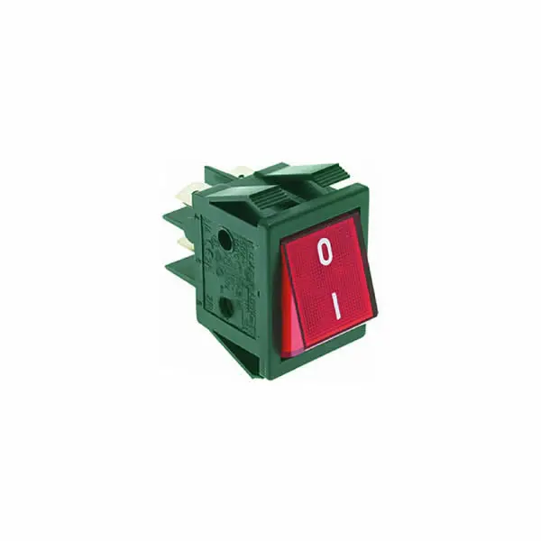 Red Illuminated Momentary Push Button Switch – Dual-Pole Design 1