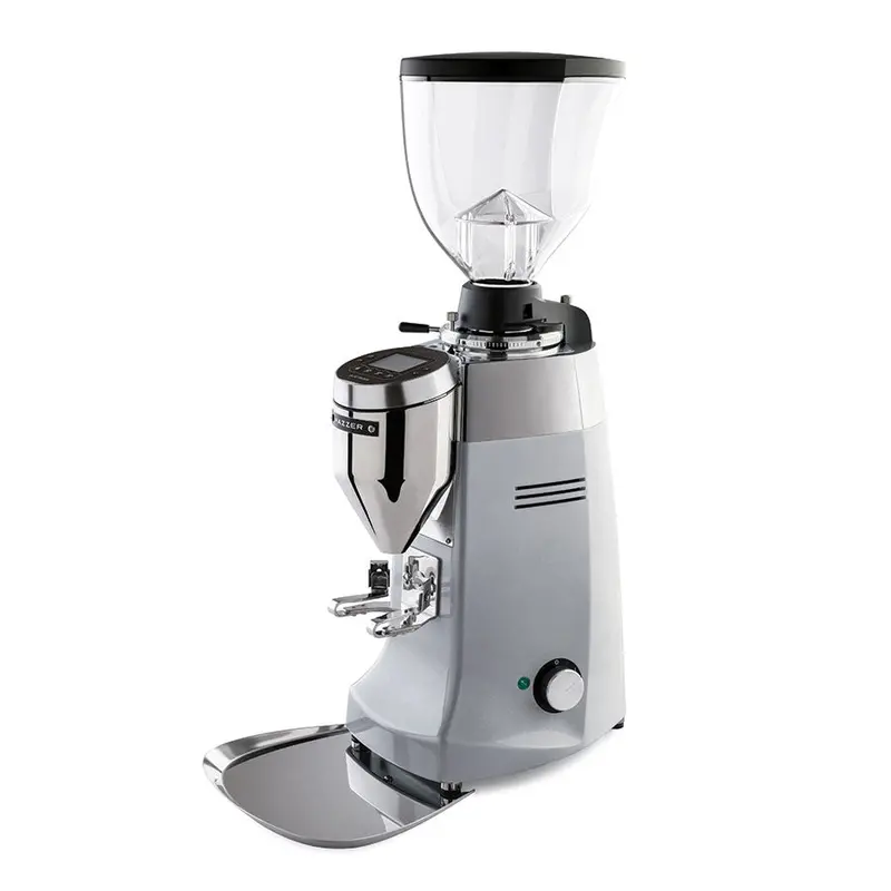 Refurbished Mazzer Robur S Electronic Commercial Espresso Grinder – Silver Finish 1