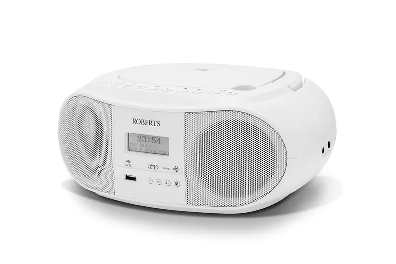 Roberts Zoombox 4 Portable Cd Player With Dab/Dab+/Fm/Rds/Bluetooth – White 1