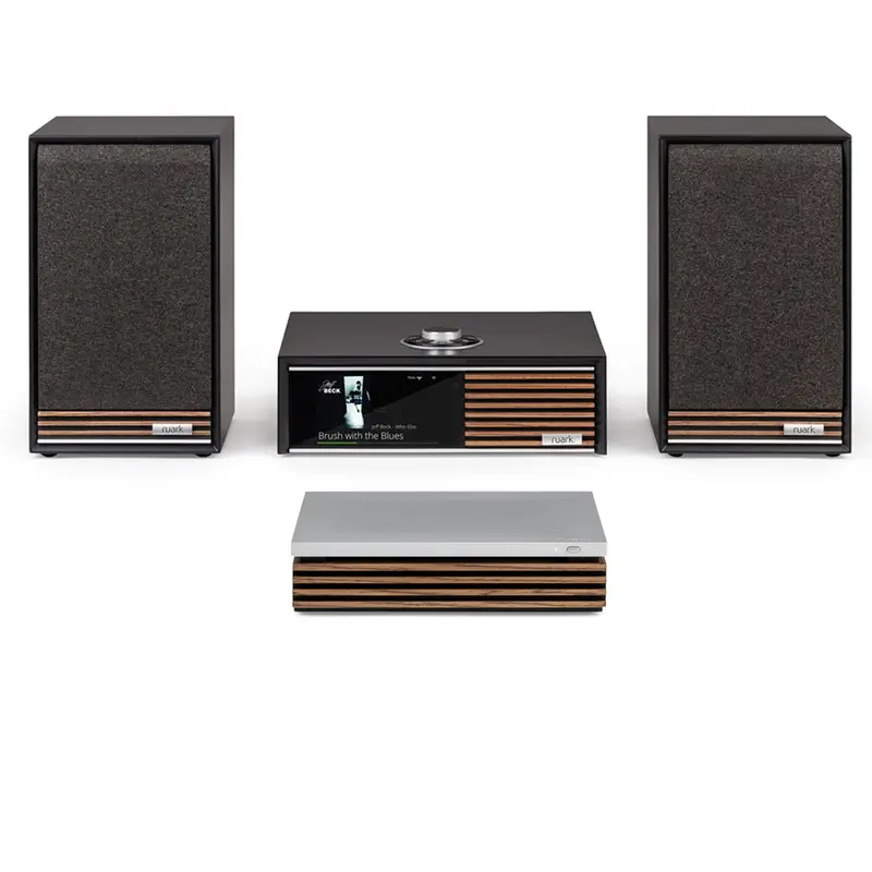 Ruark R610 Music Console With Sabre-R Speakers & R-Cd100 Cd Player – Charcoal 1