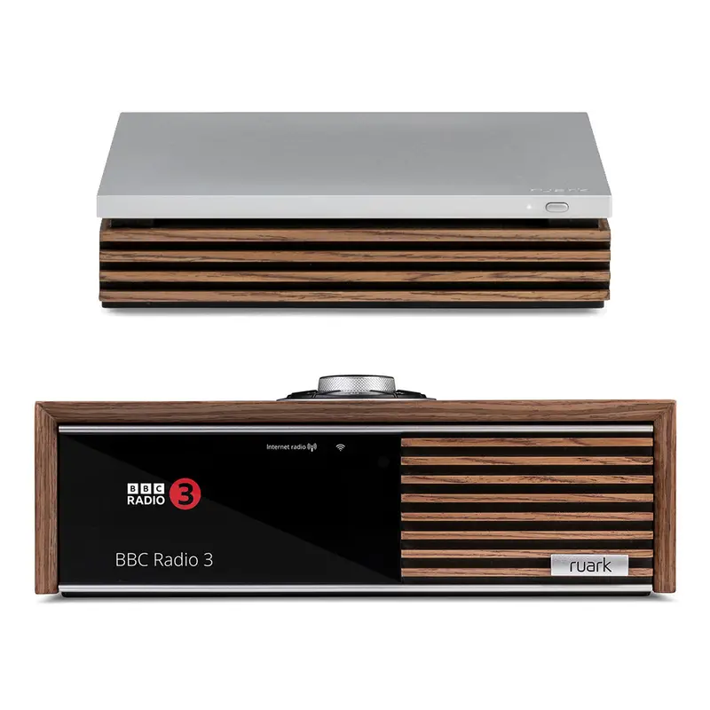 Ruark R610 Streaming Console With R-Cd100 Usb Cd Player – Fused Walnut 1