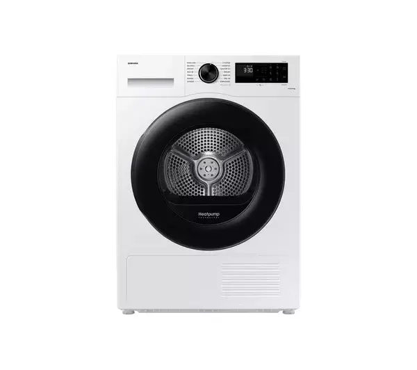 Samsung Dv90Cgc0A0Aeeu Series 5 Heat Pump Dryer – 9Kg Optimaldry, White 1