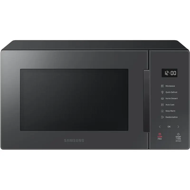 Samsung Ms23T5018Ac 23-Litre Solo Microwave – Triple Distribution System, Charcoal Black 1