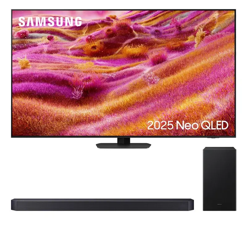 Samsung Qe55Qn90Fatxxu 55" Neo Qled Qn90F Tv + Hw-Q600F Soundbar Bundle – 4K Hdr Ai Smart Tv 1