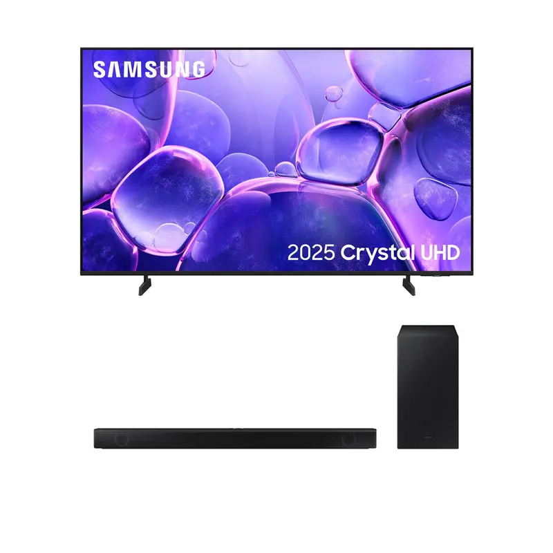 Samsung Ue55U8020Fkxxu 55" Crystal Uhd 4K Smart Tv + Hw-B530Xu 2.1-Channel Soundbar Bundle 1