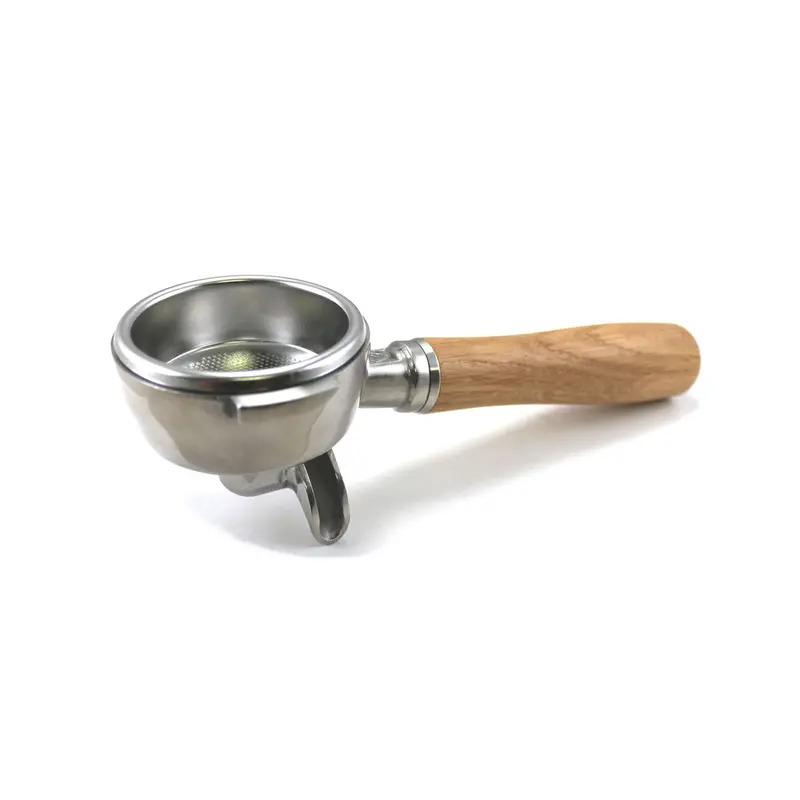 Sanremo Oak Wood Double-Spout Portafilter Handle – 16G Capacity 1