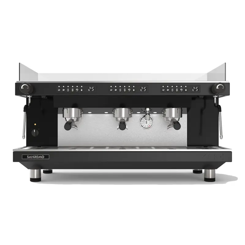 Sanremo Zoe Competition 3-Group Volumetric Espresso Machine – Matte Black 1