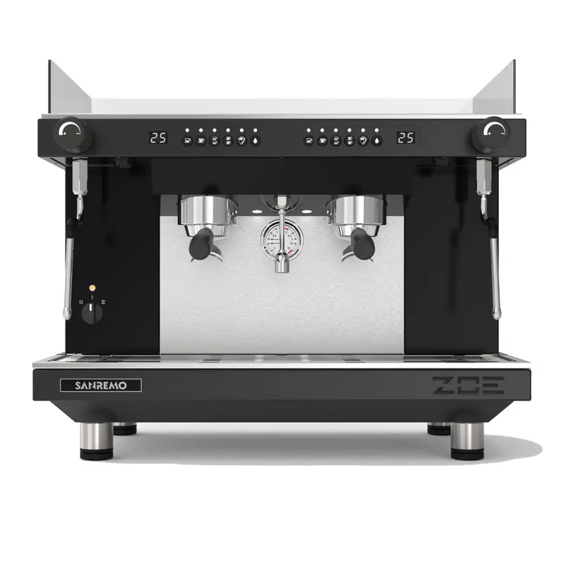Sanremo Zoe Competition Tall 2-Group Volumetric Espresso Machine – Matte Black 1