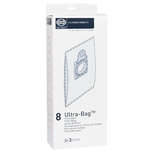 Sebo Airbelt E Ultra Replacement Vacuum Bags 1
