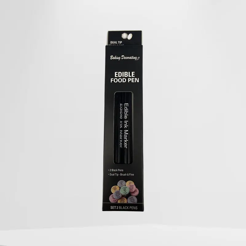 Set Of 2 Edible Ink Black Food Markers 1