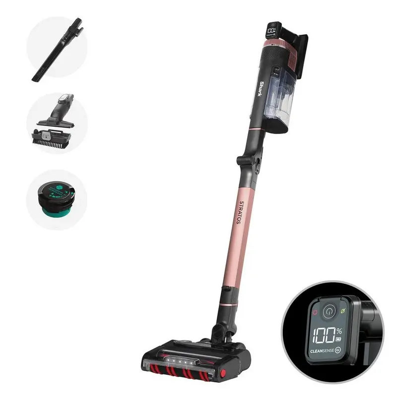 Shark Iz400Uk Stratos Cordless Stick Vacuum – 60-Min Battery Life, Gold Finish 1