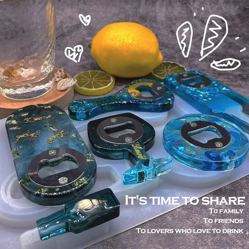 Silicone Resin Mold With Bottle Opener Design 1