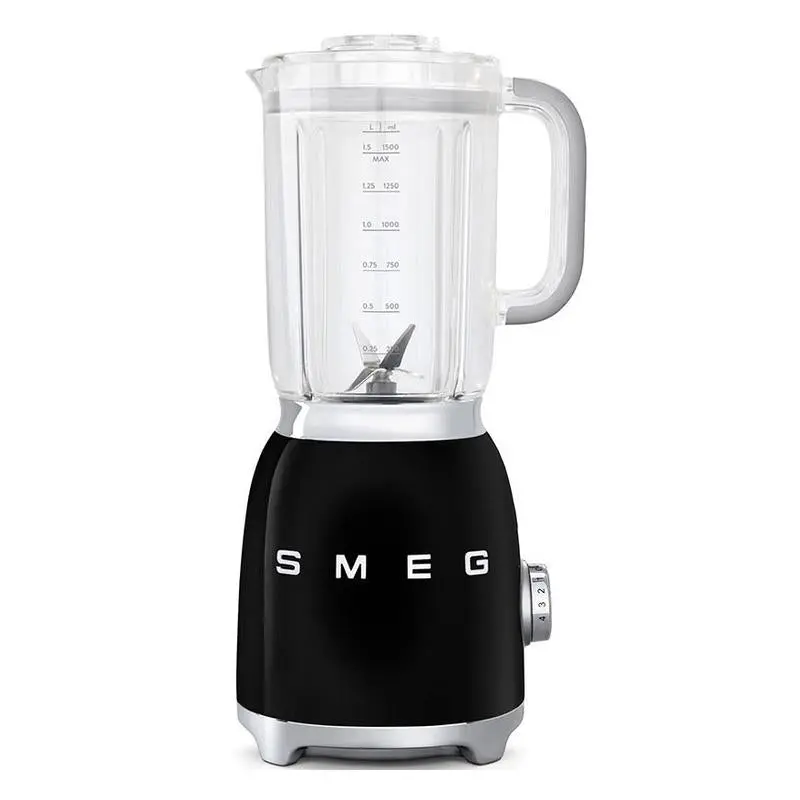 Smeg Blf01Bluk Black Retro Blender – Sleek Matte 1950S-Style Blender 1
