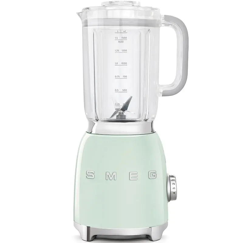 Smeg Blf01Pguk Pastel Green Retro Blender – Chic 1950S-Inspired Kitchen Blender 1
