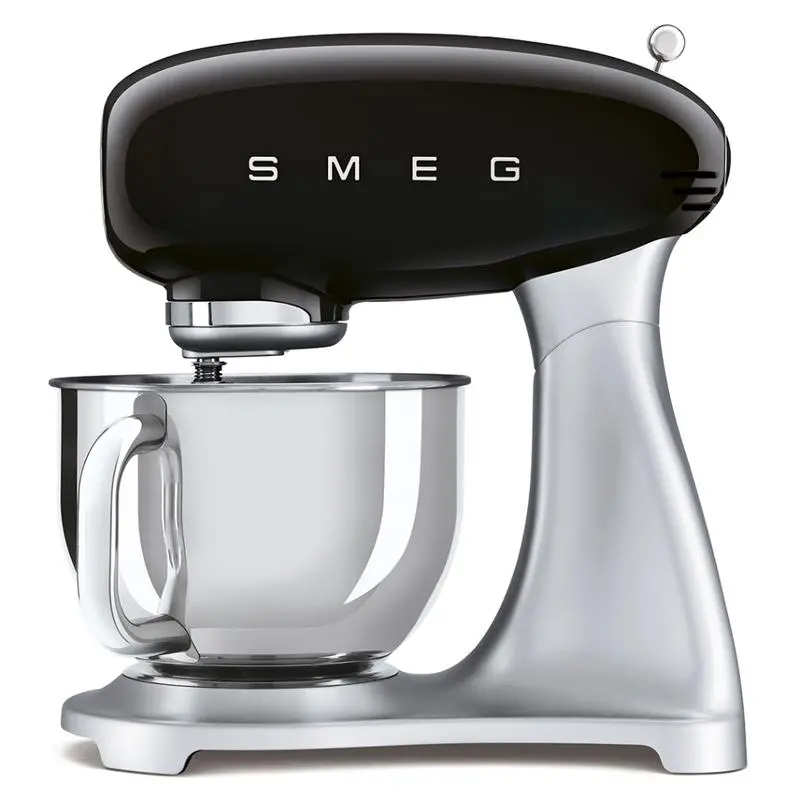 Smeg Smf02Bluk Matte Black 1950S-Style Stand Mixer 1