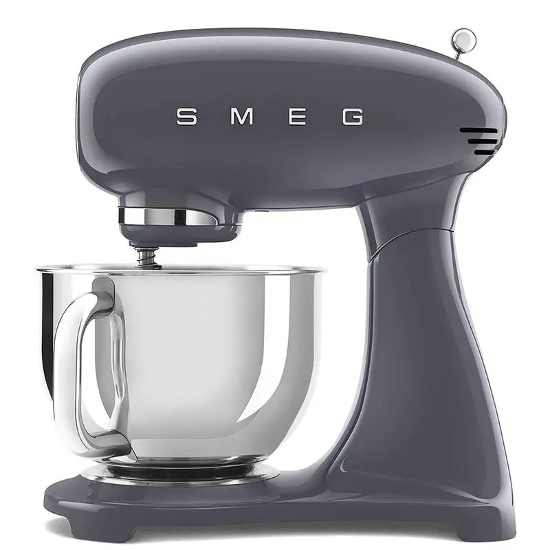 Smeg Smf03Gruk Grey Stand Mixer – Modern Retro 1950S-Style Kitchen Mixer 1