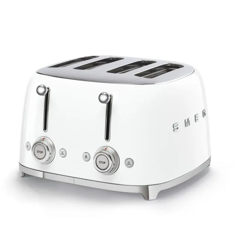 Smeg Tsf03Whuk White Four-Slice Retro Toaster 1