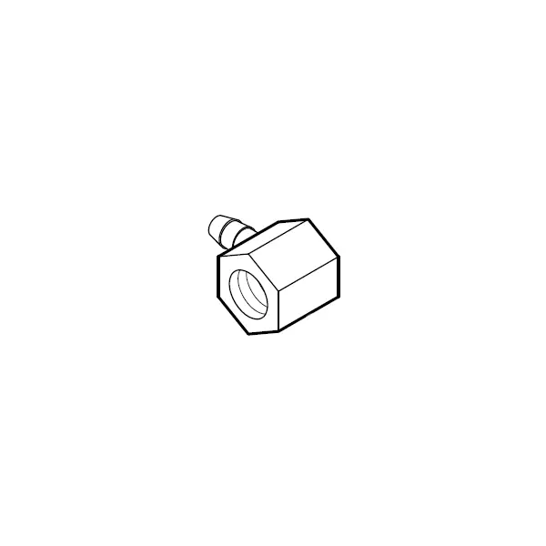 Solenoid-Activated Drain Elbow With Barb Fitting 1
