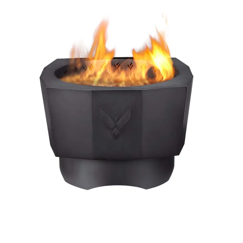 Steel Wood Pellet Fire Pit With Smokeless Design 1