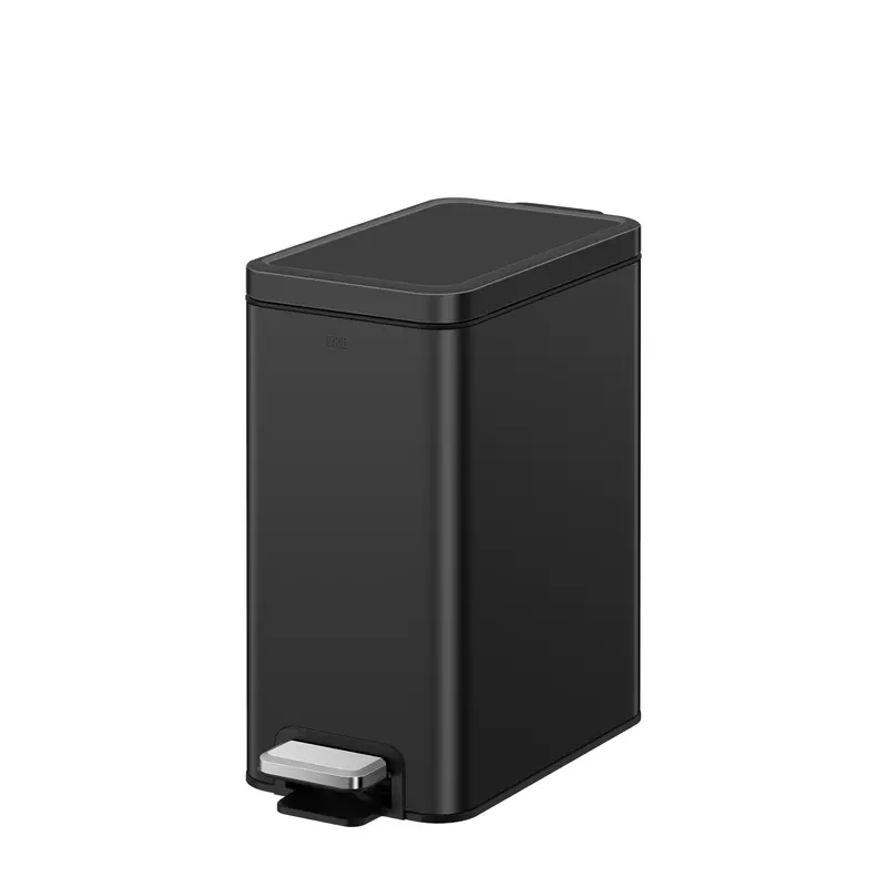 Stella Compact Bathroom Step Can – 10L (2.6 Gal) In Matte Black 1