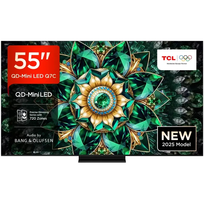 Tcl 55Q7C-Uk 55" Qd-Mini Led 4K Hdr Smart Google Tv – Compact Ultra Hd Living Room Tv 1
