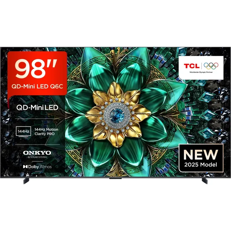 Tcl 98Q6C-Uk 98-Inch Q6C Qd-Mini Led Smart Tv – 4K Hdr, Google Tv Platform 1