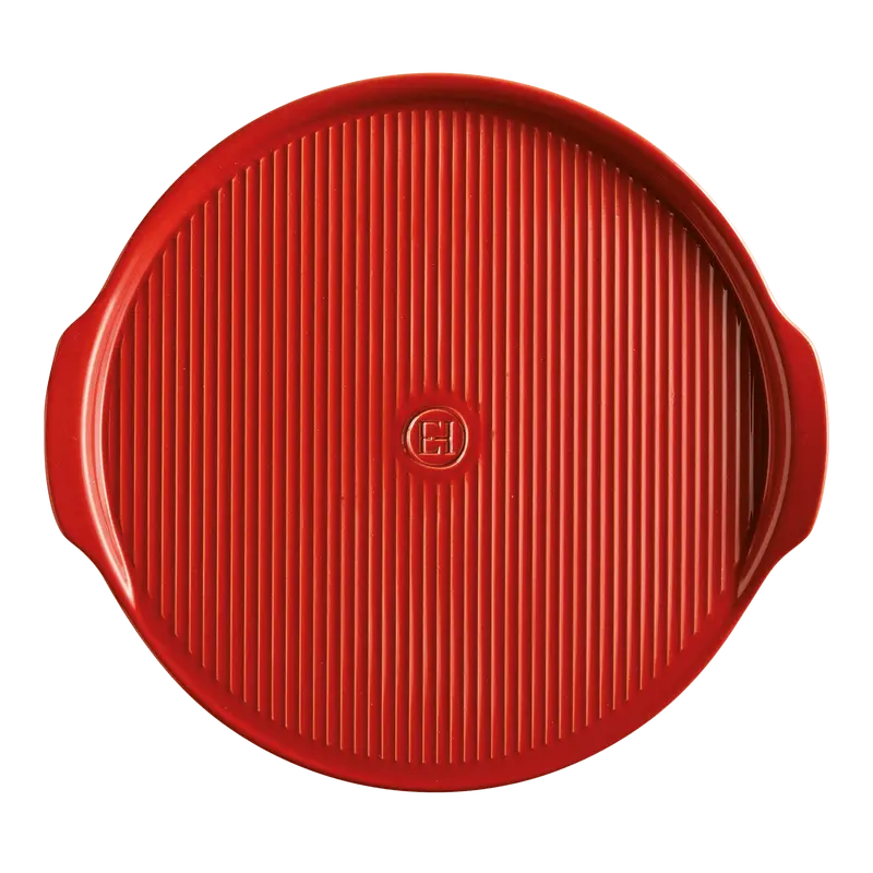 Textured Ridged Pizza Stone For Crispy Crust Baking 1