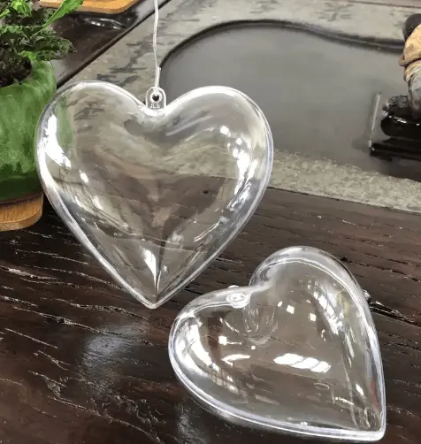 Transparent Fillable Heart Ornament – Gray Zone 1