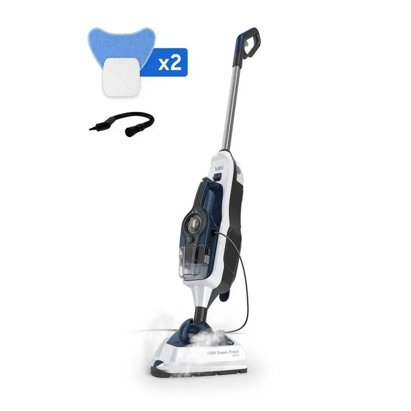 Vax Cdst-Sfxs Steam Fresh Home Cleaner – Handheld Steam Sanitizer In White & Navy 1