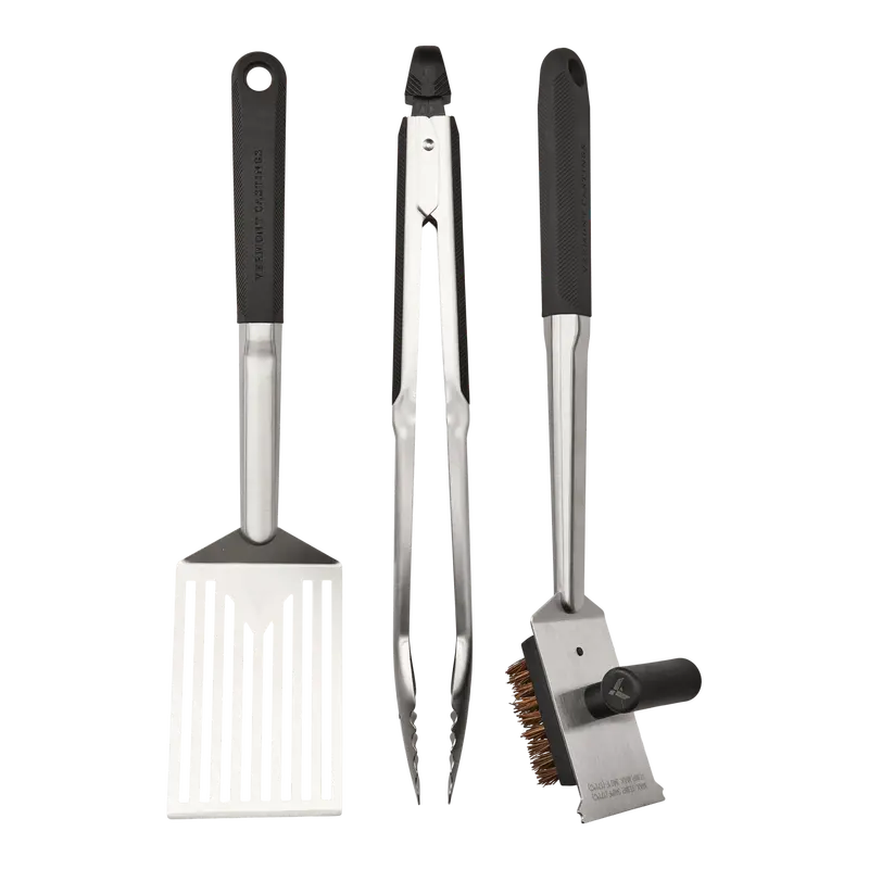 Vermont Castings 3-Piece Stainless Steel Bbq Tool Set – Ergonomic Grill Accessories 1