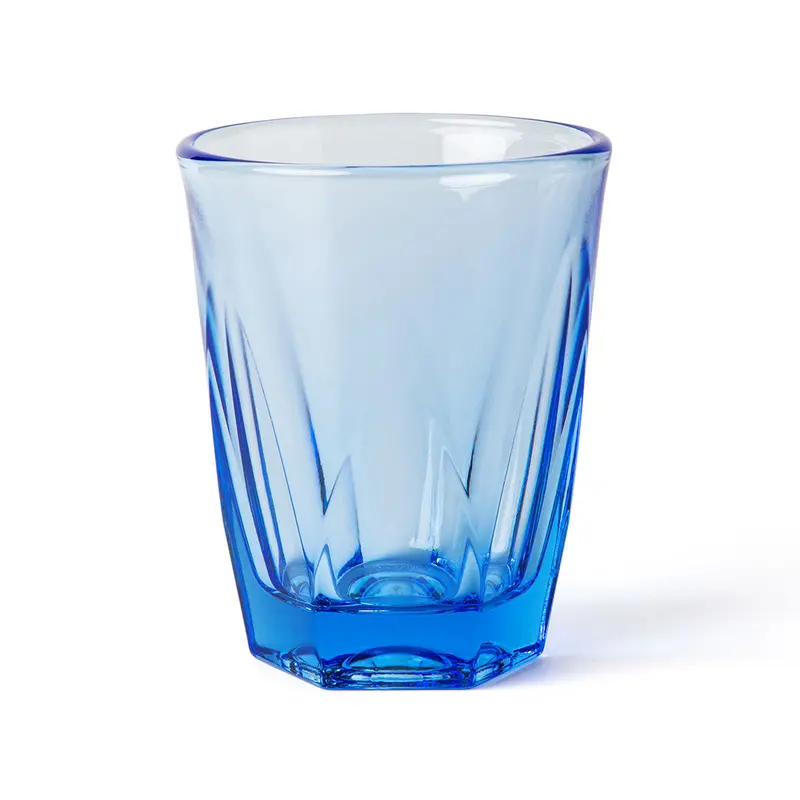 Vero 12Oz Ocean Blue Latte Glass 1