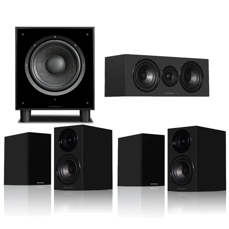 Wharfedale Diamond 12.1I 5.1 Home Cinema Speaker Package – Black Finish 1