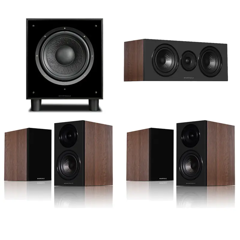Wharfedale Diamond 12.1I 5.1 Home Cinema Speaker Package – Walnut Veneer 1