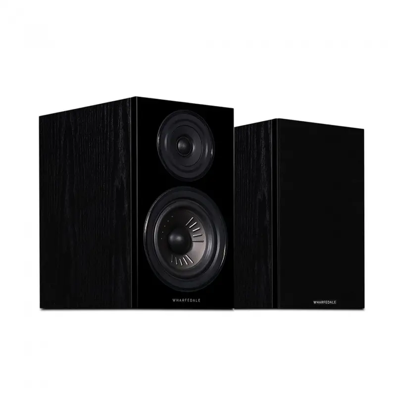 Wharfedale Diamond 12.2 Compact Standmount Speakers – Black Oak Pair, 2-Way Design 1