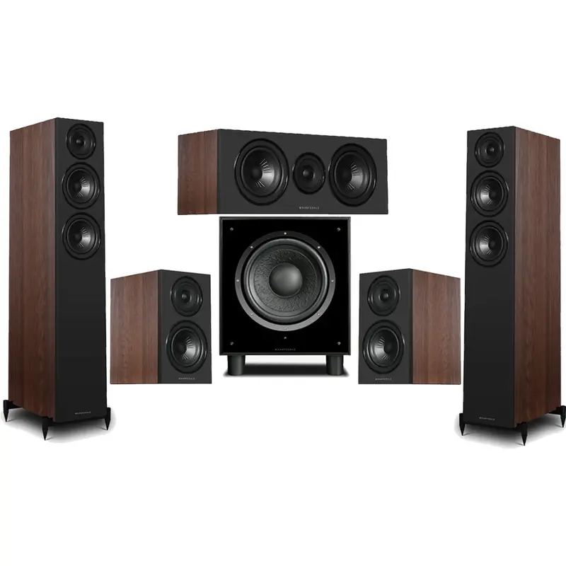 Wharfedale Diamond 12.3I 5.1 Home Cinema Speaker Package – Walnut Veneer 1