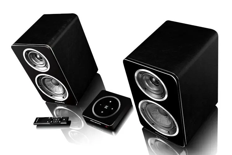 Wharfedale Diamond A1 Active Bookshelf Speakers – Matte Black 1