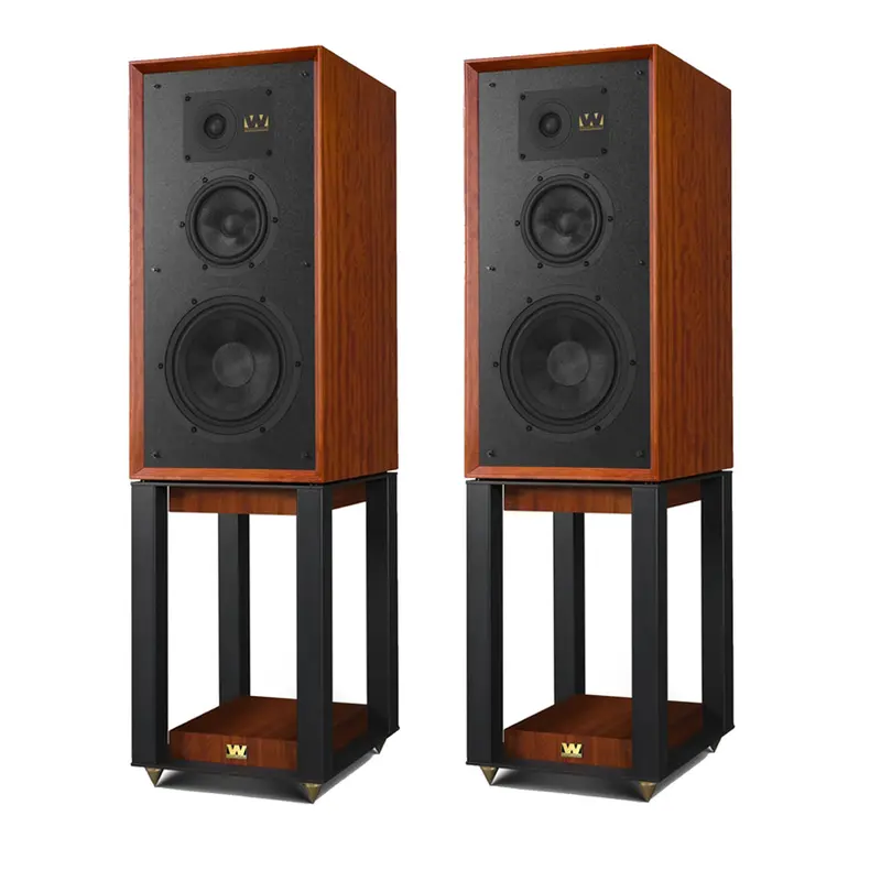 Wharfedale Super Linton Heritage Mahogany Standmount Speakers With Matching Stands 1