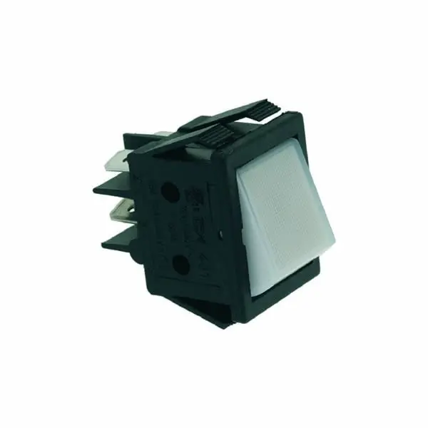 White Illuminated Bipolar Toggle Switch – On/Off Indicator 1